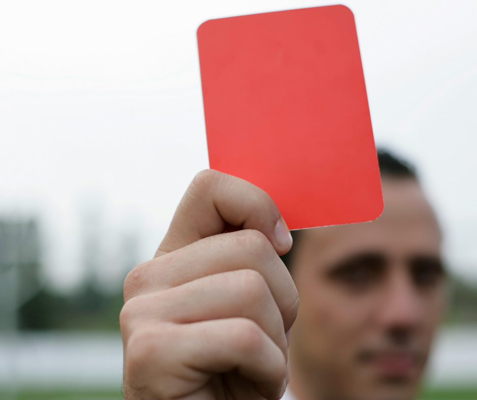 Soccer red card