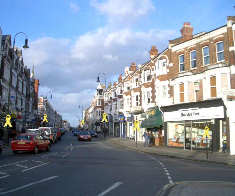 Yellow ribbons in london