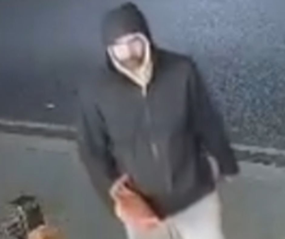 CCTV still show a suspect attack on jewish sites in golders green.